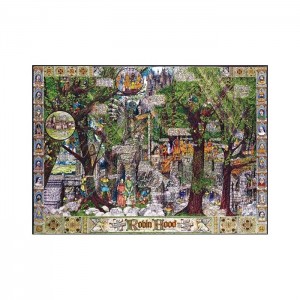 Masterpieces 1000 Parça Puzzle Adventures of Robin Hood - Robin Hood'un Maceraları - Özel Seri Gömülü Planlar