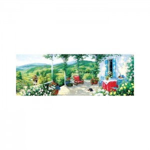 Art 1000 Parça Panorama Verandadaki Misafir Puzzle