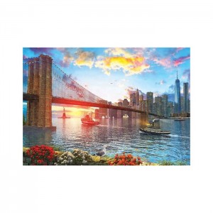 Art 1000 Parça New York'ta Günbatımı Puzzle