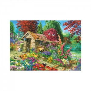 KS Games 1500 Parça Puzzle Çiçekli Bahçe - John Francis