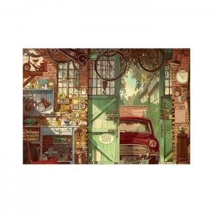 Educa 1500 Parça Old Garage Arly Jones Puzzle