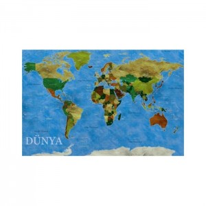 Gold 453 Parça Dünya Haritası