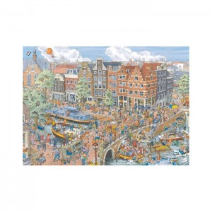 Ravensburger 1000 Parça Puzzle Amsterdam Karikatür