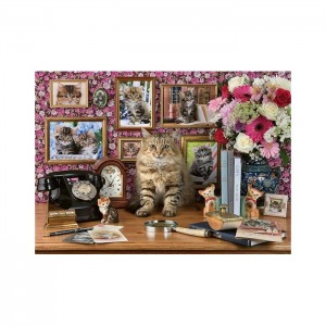 Ravensburger 1000 Parça Puzzle Sevimli Kedi