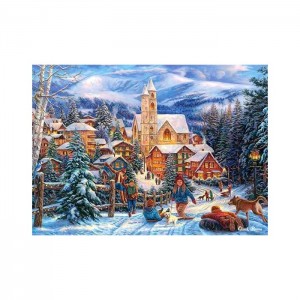 Castorland 300 Parça Premium Puzzle Sledding to Town