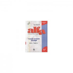 Alfa Teknik Terimler Sözlüğü Türkçe - İngilizce