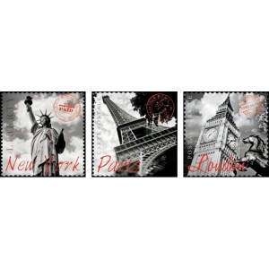 Educa 3x500 Parça Big Cities Puzzle