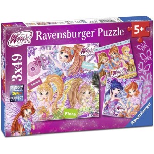 Ravensburger 3x49 Parça Magic Winx Çocuk Puzzle