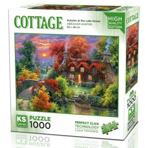 Ks Games 1000 Parça Göl Evinde Sonbahar Puzzle