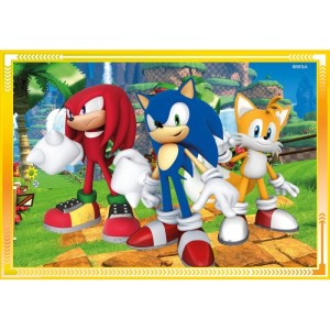 Clementoni 4in1 12-16-20-24 Parça Sonic Puzzle