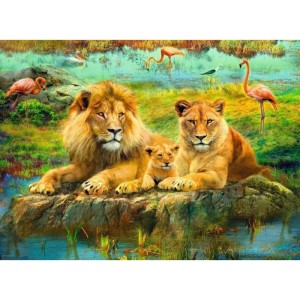 Ravensburger Puzzle Aslan Ailesi 500 Parça
