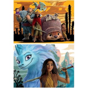 Educa 2x48 Parçalık İkili 4-6 Yaş Çocuk Puzzle - Raya Ve Son Ejderha The Last Dragon